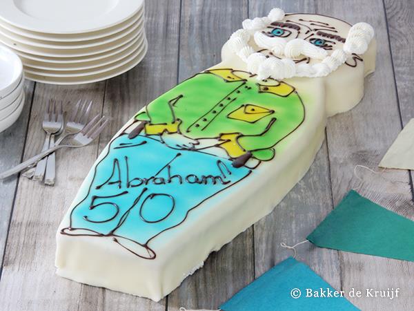 Abraham marsepein taart