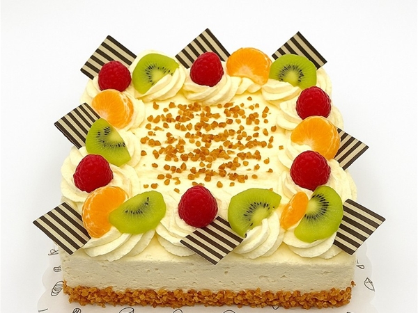 Slagroomtaart vierkant